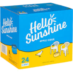 Photo of Hello Sunshine Apple Cider Can Carton (24)
