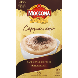 Photo of Moccona Café Classics Gluten Free Cappuccino Coffee Sachets 10 Pack