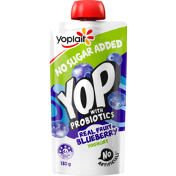 Photo of Yoplait Yop Blueberry Yoghurt Pouch No Added Sugar 130g