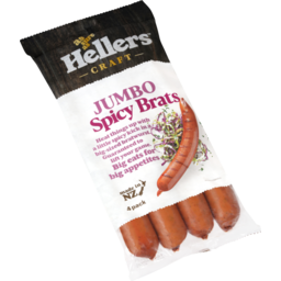 Photo of Hellers Precooks Spicy Bratwurst 4 Pack