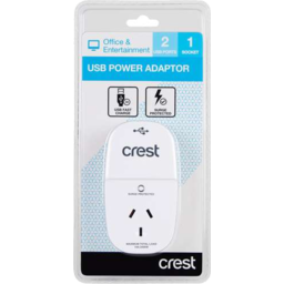 Photo of Crest Usb Power Adaptor 1 Socket 2 Ports
