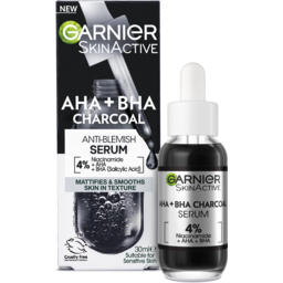 Photo of Garnier Skin Active Aha+Bha Charcoal Anti-Imperfection Serum