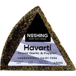 Photo of NOSHING VEGAN HAVARTI WITH ROAST GARLIC & PEPPER