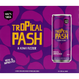Photo of Macs Drink Mixers Tropical Passion Cans 6 Pack