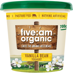 Photo of Five:Am Organic Vanilla Bean Yoghurt 700g 700g