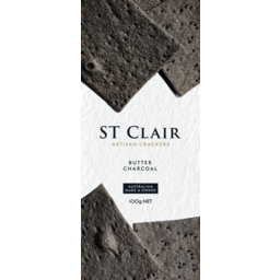Photo of St Clair Crackers Charcoal 100g