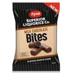 Photo of Fyna Superior Liquorice Co Milk Chocolate Bites
