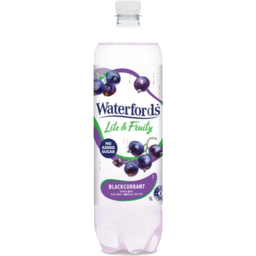 Photo of Waterfords Lite & Fruity Blackcurrant Sparkling Natural Mineral Water Bottle