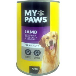 Photo of My Paws Lamb Mince Rice & Vegetable In Gravy Dog Food 700g