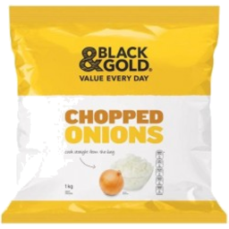 Photo of Black & Gold Onion Chopped