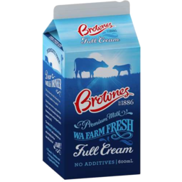 Photo of Brownes Milk Full Cream (600ml)