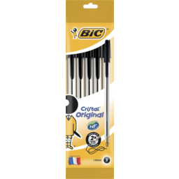 Photo of Bic Cristal Pen Medium Black 5pack