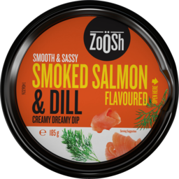 Photo of Zoosh Smooth & Sassy Smoked Salmon & Dill Creamy Dreamy Dip 185g