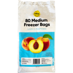 Photo of Value Freezer Bags Medium 80 Pack