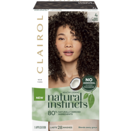 Photo of Clairol Natural Instincts Semi-Permanent Hair Colour 4 Dark Brown