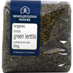 Photo of Wholefoods House Lentils French Green Oranic 1kg