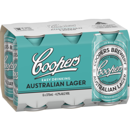 Photo of Coopers Australian Lager 6 X 375ml Cans 6.0x375ml