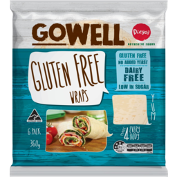 Photo of Diegos Gowell Gluten Free Wraps 6 Pack