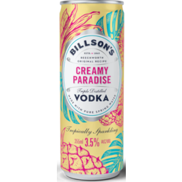 Photo of Billson's Creamy Paradise Vodka Can