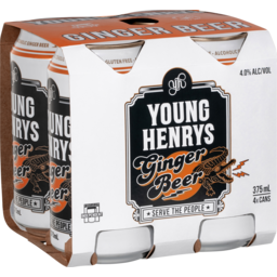 Photo of Young Henrys Yh Ginger Beer 4 Cluster Pack