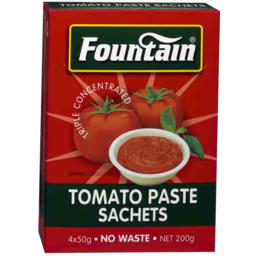 Photo of Fountain Tomato Paste Sachets 4 x 50g  200g