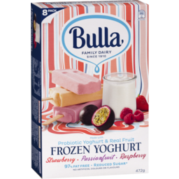 Photo of Bulla Frozen Yogurt Strawberry, Passionfruit & Raspberry 8pk