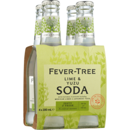 Photo of Fever Tree Soda Lime & Yuzu 200ml 4 Pack
