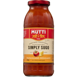 Photo of Mutti Simply Sugo Parmigiano Reggiano 400gm