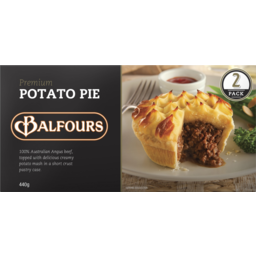 Photo of Balfours Premium Potato Pies 2 Pack 440g