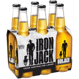Photo of Iron Jack Crisp Australian Lager 6x330ml Bottles