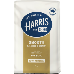 Photo of Harris Smooth Balanced & Creamy Medium Roast Ground Coffee 1kg
