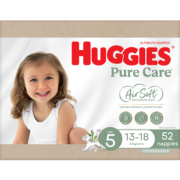 Photo of Huggies Ultimate Nappies For Boys & Girls 13-18kg Size 5 52 Pack