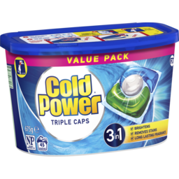 Photo of Cold Power Laundry Triple Capsules 3in1 Value Pack, 45 Pack 675g