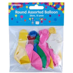 Photo of Korbond Round Assorted Balloons 12pk