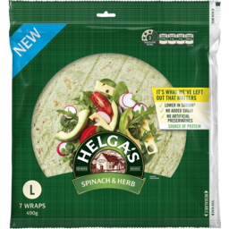Photo of Helgas Wrap Spinach & Herb 445gm 7 pack