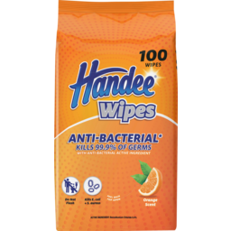 Photo of Handee Orange Scent Antibacterial Wipes 100 Pack