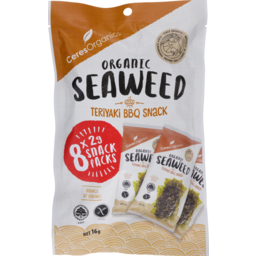 Photo of Ceres Organics Organic Seaweed Snack Teriyaki BBQ 8pk 16g