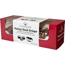 Photo of Valley Produce Co Seed Crisps Cranberry & Hazelnut 170gm