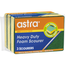 Photo of Astra Heavy Duty Foam Scourer 3pk