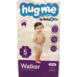 Photo of Hug Me Baby & Co Walker Size 5 Nappies 13-18kg 42 Pack