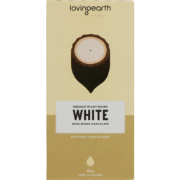 Photo of LOVING EARTH:LE White Chocolate 80g