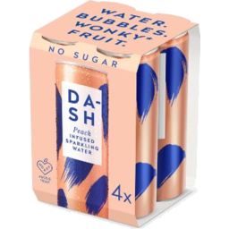 Photo of Dash Water Peach Infused Sparkling Water 300ml X4