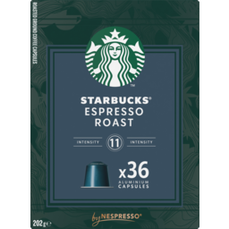 Photo of Starbucks Espresso Roast Coffee Capsules 36 Pack 202g
