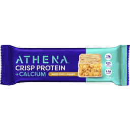 Photo of Athena Crisp Protein + Calcium White Choc Caramel Protein Bar