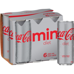 Photo of Coca Cola Diet Cans 250ml 6 Pack