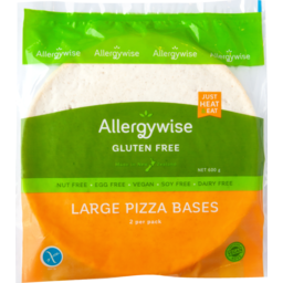 Photo of Allergywise Pizza Bases Gluten Free Large 2 Pack
