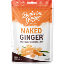 Photo of Buderim Ginger Uncrystallised Naked Ginger 175g