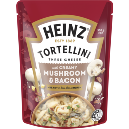 Photo of Heinz® Tortellini Three Cheese With Creamy Mushroom & Bacon 350g 350g