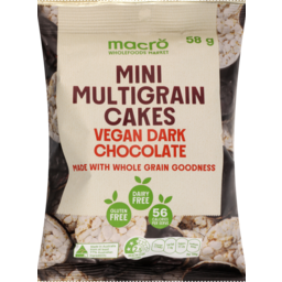 Photo of Macro Organic Mini Multigrain Cakes Vegan Dark Chocolate