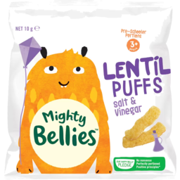Photo of Mighty Bellies Lentil Puffs Salt & Vinegar